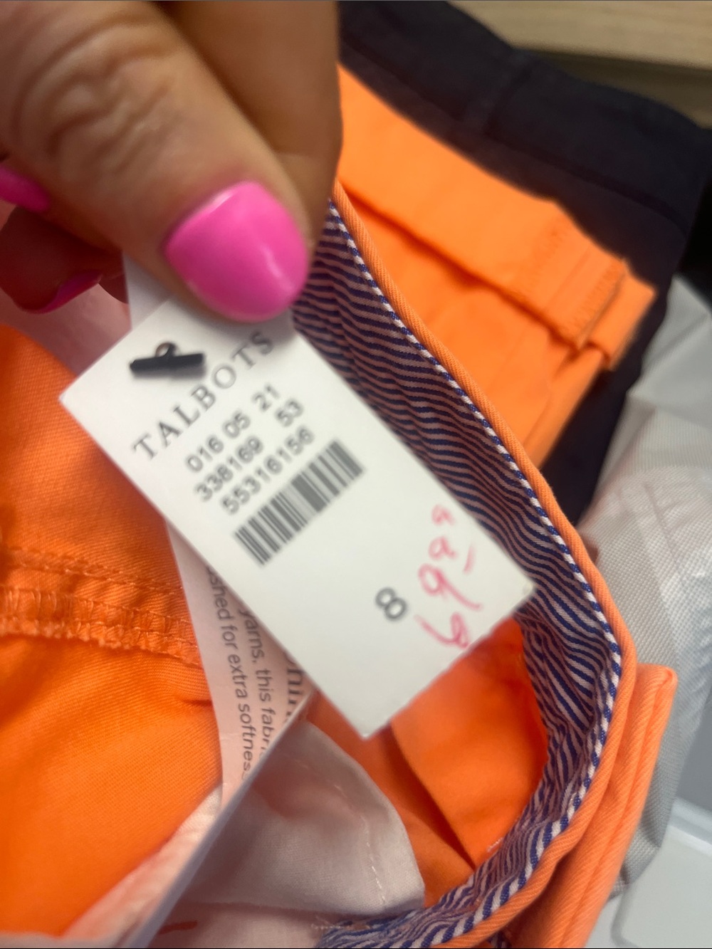 Talbots Orange Cropped Ankle Pants - Picture 4 of 4